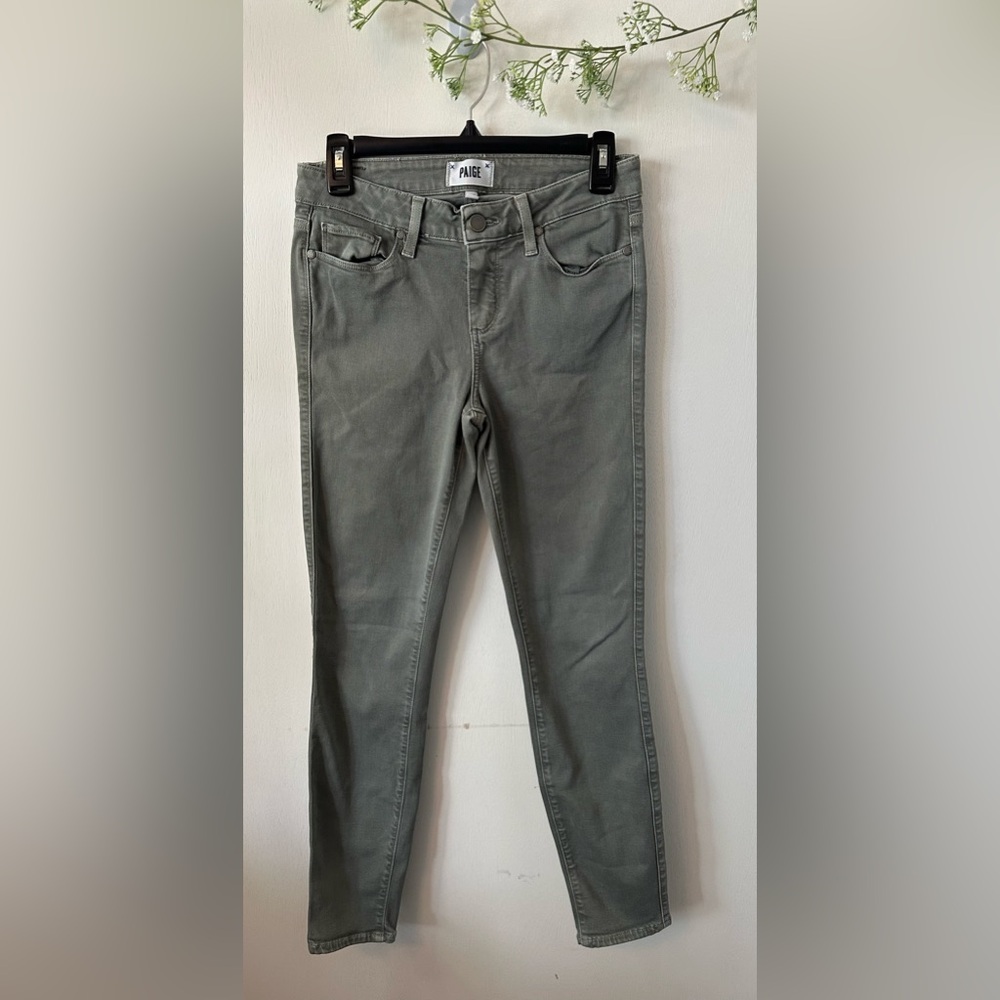 Paige | Sage Green Skinny Jegging
